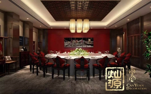中國風(fēng)，老牌南寧裝修設(shè)計公司展示中式風(fēng)格辦公室裝修