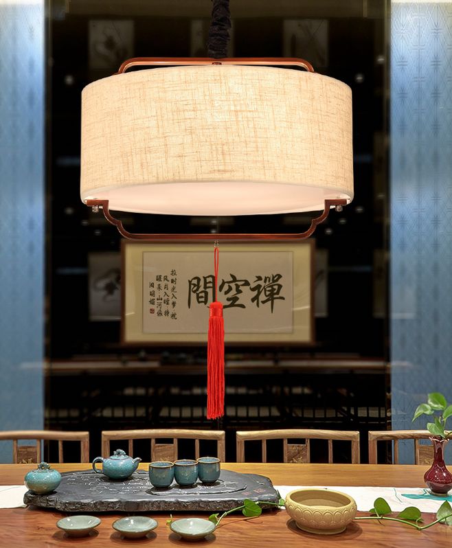 中式的辦公室裝修中，這燈飾裝修真的太好看了