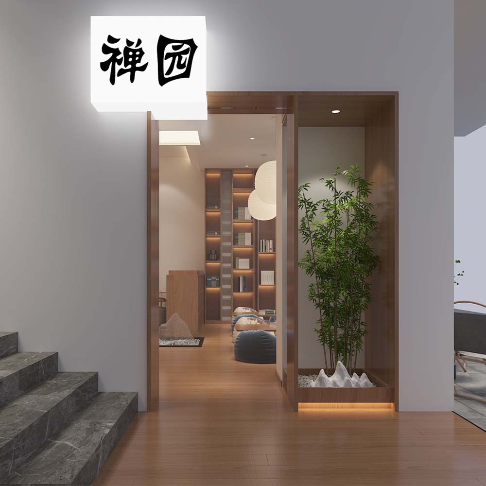 “副業(yè)多樣化經(jīng)營，接待賺錢兩不誤”——130平茶館設計裝修案例-燦源裝飾