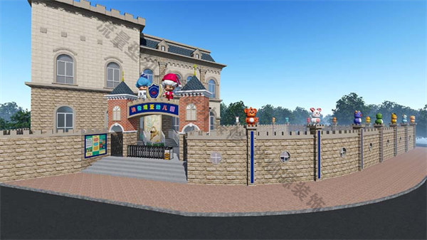 南寧幼兒園設(shè)計效果圖—燦源裝飾